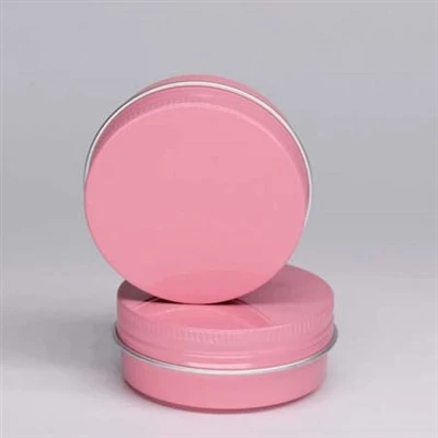 Boîte ronde en aluminium pour baume à lèvres, boîtes rondes en acier à vis, 120 ml, 60 ml, boîte personnalisée